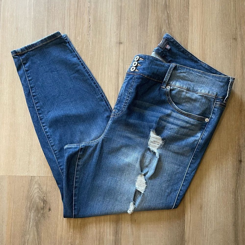 Torrid Premium Distressed Skinny Jeans 24R
